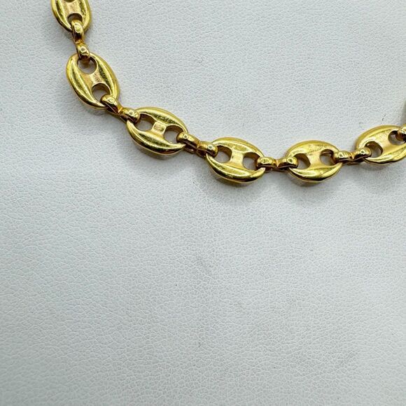 Avon Vintage Gold Tone Mariner Chain Layering Collar 16” - Picture 2 of 9